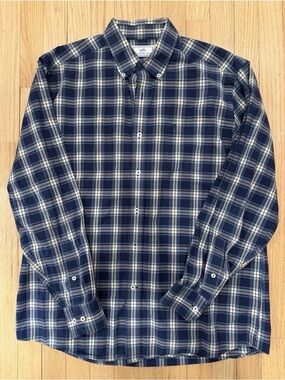 Southern Tide Blue Plaid Button-Down Shirt